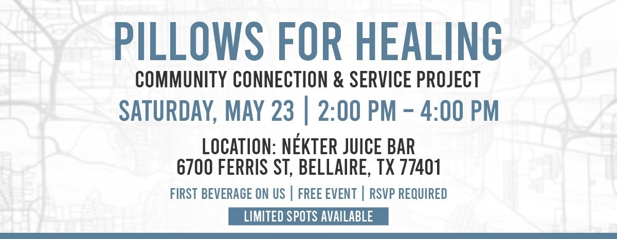 HTX Pod Gathering: Pillows for Healing